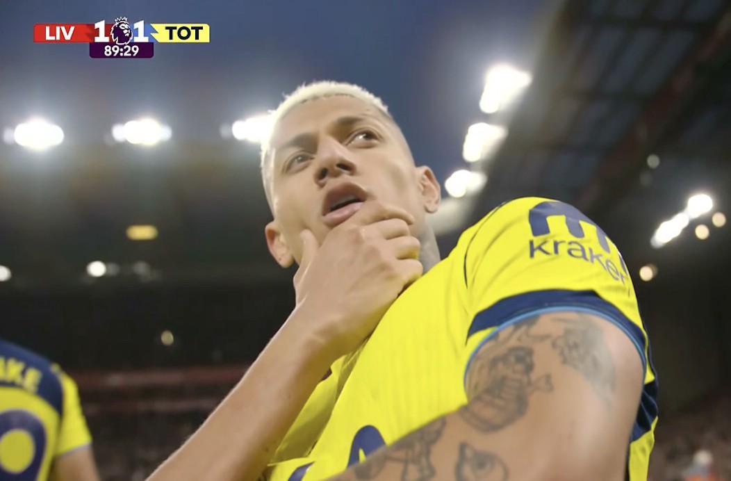 Bet365体育-16场6球,利物浦是里沙利松英超生涯进球并列最多的对手